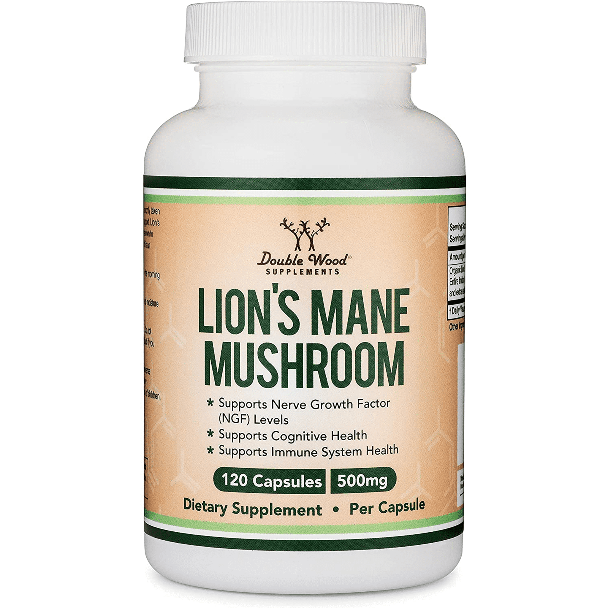 Lions Mane Mushroom Capsules (Two Month Supply 120 Count) Organic and Vegan Supplement Lions Mane Mushroom Capsules (Two Month Supply 120 Count) Organic and Vegan Supplement