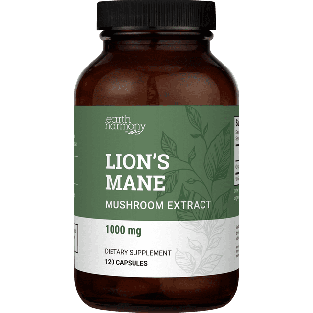 Lions Mane Mushroom Supplement 1000 mg Lion's Mane Extract 120