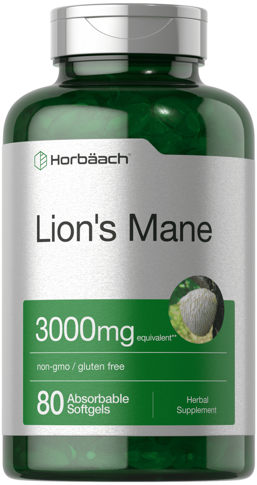 Horbaach Lion s Mane Supplement 3000mg 80 Softgels Mushroom Tincture horbaach-lion-s-mane-supplement-3000mg-80-softgels-mushroom-tincture