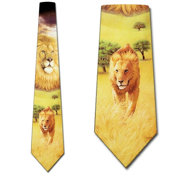 Lions Necktie Mens Tie