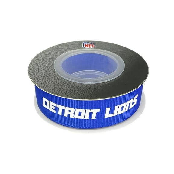 Lions Printed Ribbon 7/8"-Inch Width, 15 Foot Spool - USA Licensed Bows