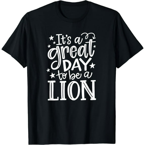 Lions School Sports Fan Team Spirit Mascot Gift Great Day T-Shirt