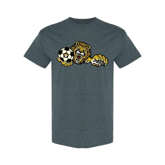 Lions Soccer Team Mascot T-Shirt Men -Image by Shutterstock, Male x-Large