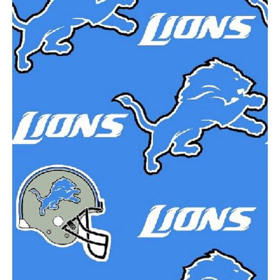 Lions Solid Blue Fleece