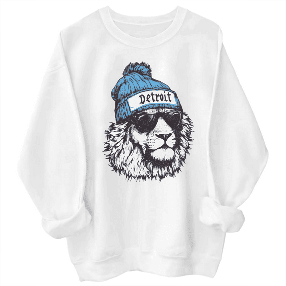 Lions Sweatshirt, Lion Head Graphic Sweatshirt Unisex