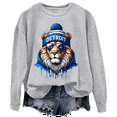 thumbnail image 1 of Lions Sweatshirt, Lion Head Graphic Sweatshirt, 1 of 6