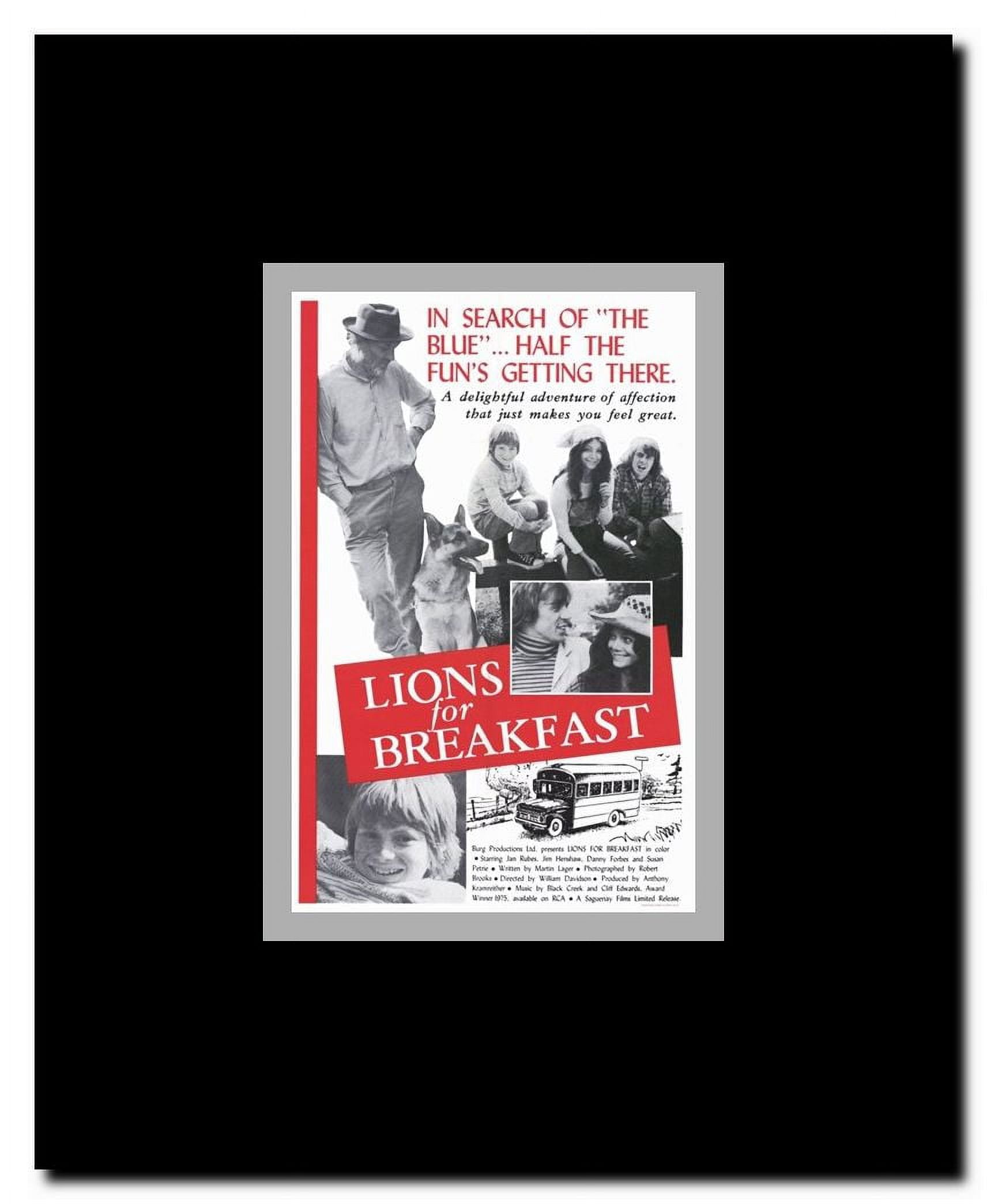 Lions for Breakfast Framed Movie Poster