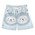 thumbnail image 1 of Lions with Crowns on Heads Cute Boys' Swim Trunks Board Shorts Beach Pants Bathing Bottoms L, 1 of 8