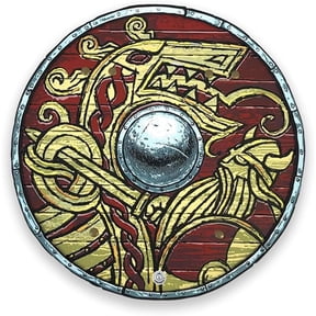 Liontouch - Viking Shield | For Kids Aged 3+ Years | Warrior & Berserker Dress Up Accessory