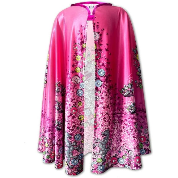 Liontouch - Crystal Princess Cape For Girls | Age 3-8 Years - One Size | Royal Cloak For Dress Up
