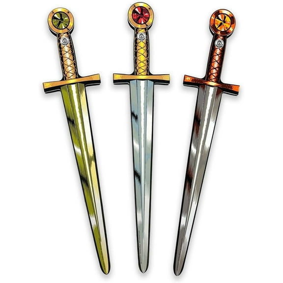 Liontouch - Foam Sword Collection, 3-Pack | For Kids, 3+ | Medieval Toy Swords For Playfighting