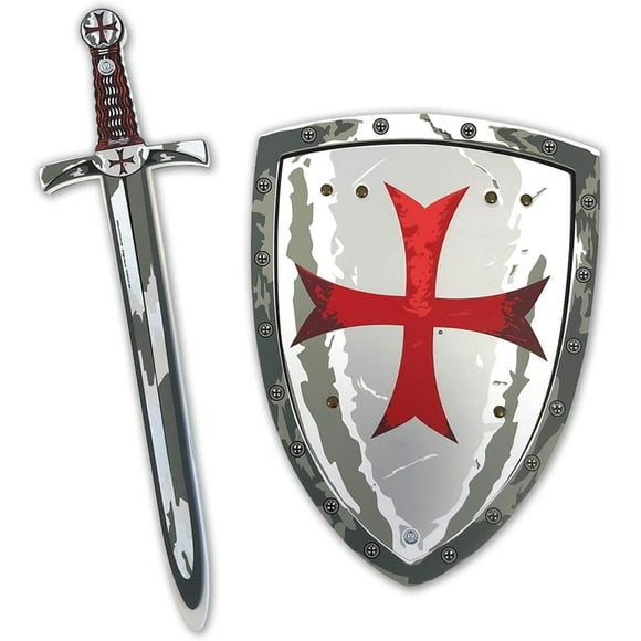 - Maltese Crusader Knight Foam Sword & Shield - Age 3-8 years | Medieval Pretend Play Set