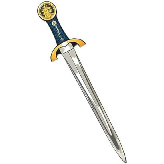 Liontouch - Noble Knight Sword, Blue/Large | Medieval Pretend Play Foam Toy For Children With Golden Lion Theme | Safe Weapon & Battle Accessory For Boys’ Dress Up & Costumes
