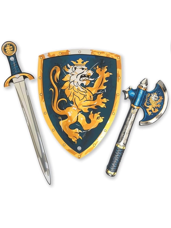 - Noble Knight Foam Sword & Shield Set With Axe, Blue, Age 3+