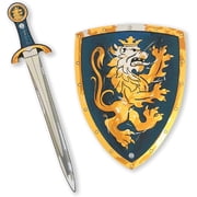 Liontouch - Noble Knight Foam Sword & Shield For Boys, Blue - Age 3-8 years | Safe Medieval Set For Pretend Play, Dress Up & Costumes