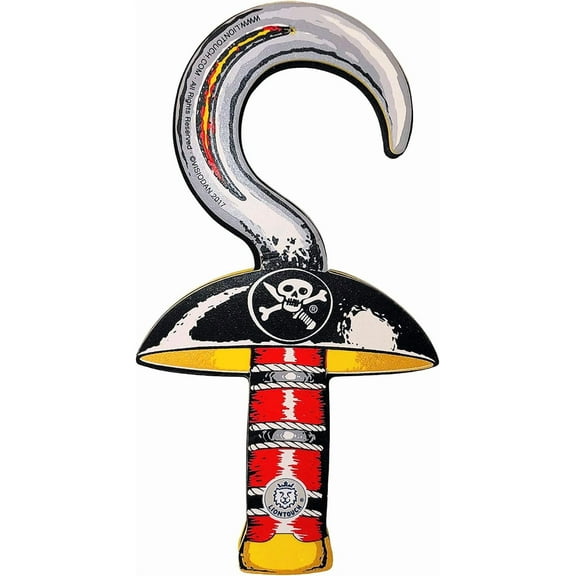 Liontouch - Pirate Hook For Kids - 3-6 Years | Safe Costume Accessory For Sailing the Caribbeans