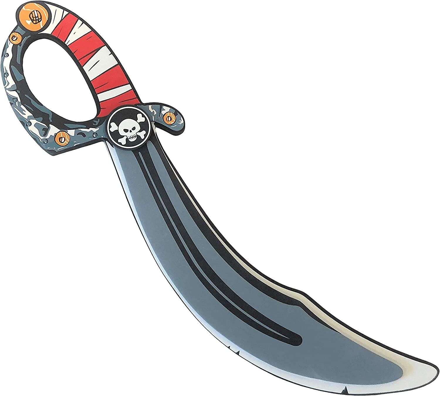 Liontouch - Pirate Sabre - Captain Red Stripe - Age 3-8 Years | Cutlass-Like Foam Sword For Kids