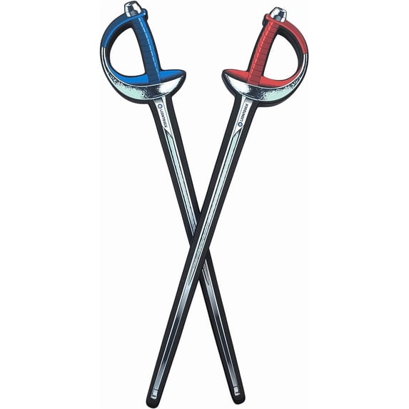 Liontouch - Sports Fencing Sabres, Red & Blue | For Kids Aged 3+ | Introduction & Practice Weapon