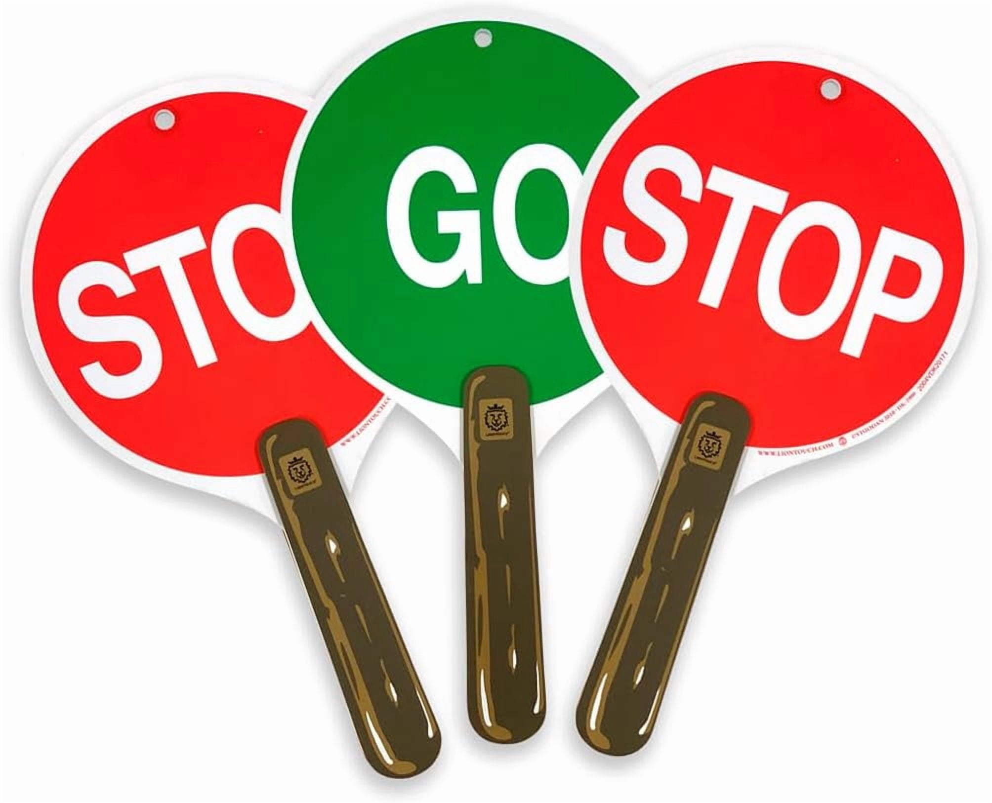 Liontouch - Stop & Go Sign, 3-Pack, Red & Green | 3+ Years | School ...