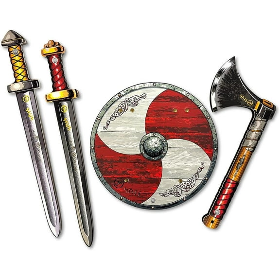 Liontouch - Viking Set - Swords, Shield, & Axe | For Boys Aged 3+ Years | Foam Accessories For Kids