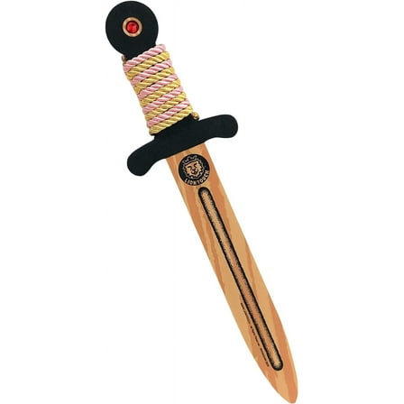 Liontouch - WoodyLion Toy Sword, Gold/Pink - Small Size, Age 3-6 | Woodlike Foam Dagger For Kids