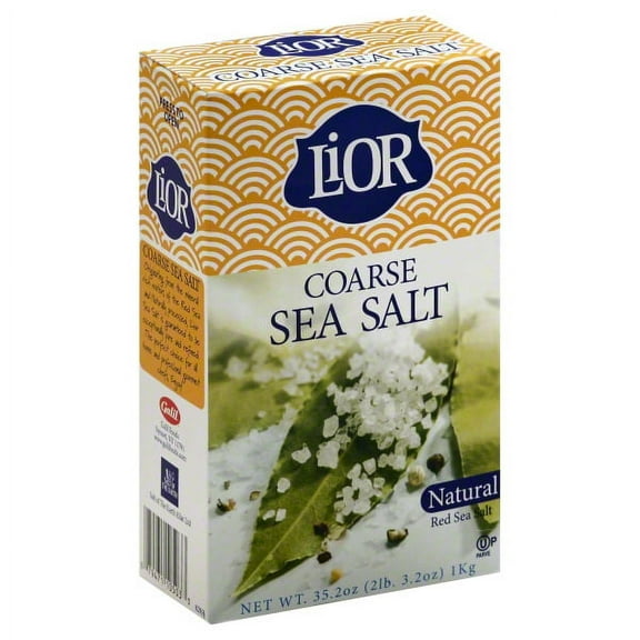 Lior Coarse Sea Salt Natural Red Sea Salt 35.2 Oz. Pack Of 3.