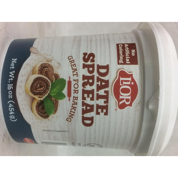 Lior Date Spread Great For Baking Kosher For Passover 16 Oz. Pack Of 3.