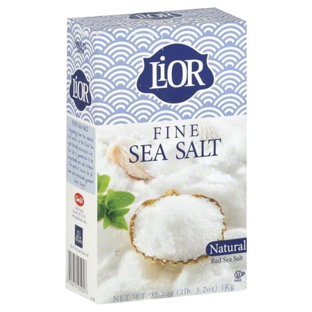 Lior Fine Sea Salt Natural Red Sea Salt 35.2 Oz. Pack Of 3.