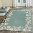 thumbnail image 1 of Liora Manne Capri Area Rug Aqua Seashell Border Indoor Outdoor Weather Resistant, 1 of 5