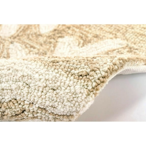 Liora Manne Capri Coral Border Indoor Outdoor Area Rug Neutral