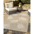 thumbnail image 1 of Liora Manne Capri Indoor Outdoor Area Rug Neutral Tan Turtles Weather Resistant, 1 of 5