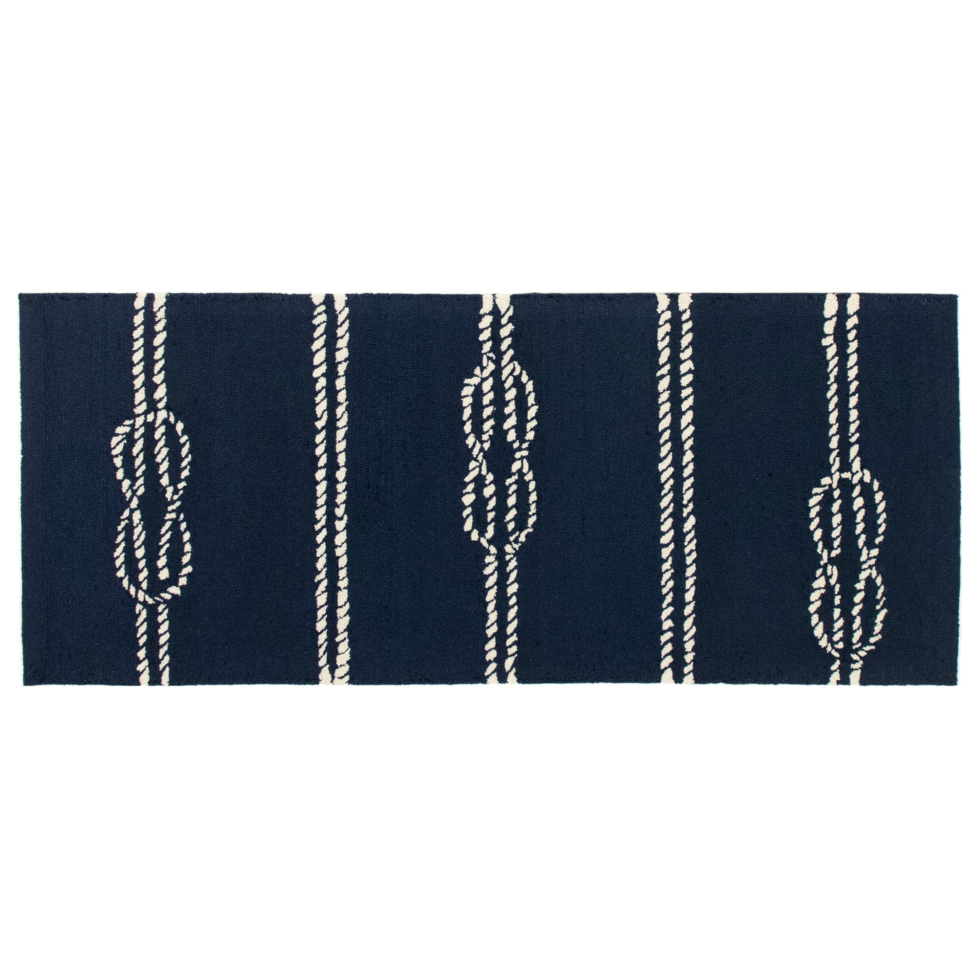 Liora Manne Capri Ropes Indoor Outdoor Area Rug Navy - Walmart.com
