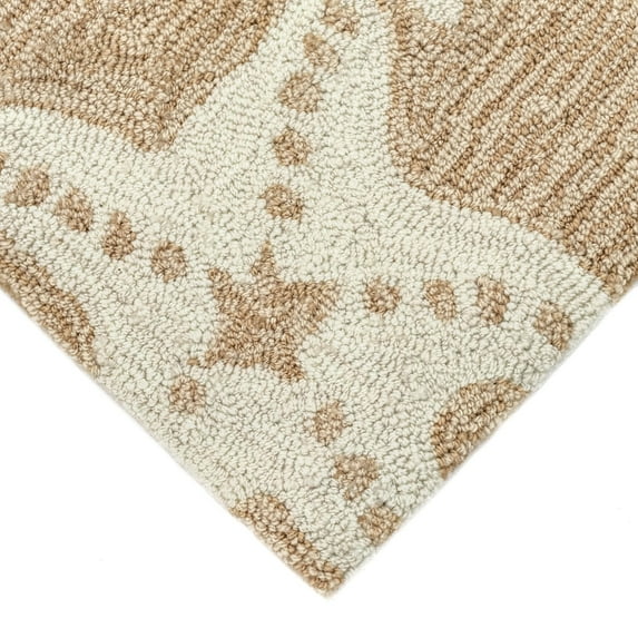 Liora Manne Capri Starfish Indoor Outdoor Area Rug Neutral