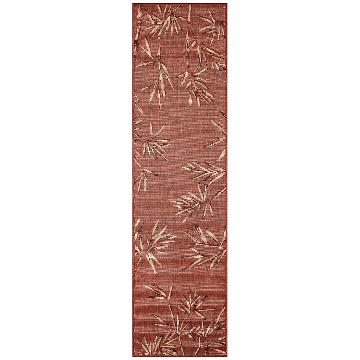 Liora Manne Carmel Area Rug Indoor Outdoor Bamboo Border Chili Red 5x8 ...