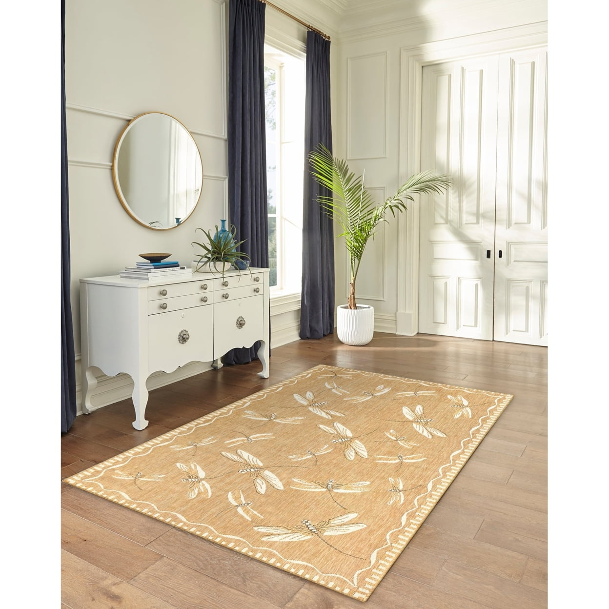 Sand Dragonfly Flat Woven Indoor/Outdoor Rug