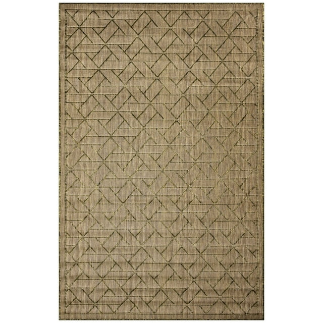 Liora Manne Carmel Pyramid Indoor/Outdoor Rug 4'10" x 7'6" - Green