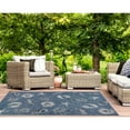 thumbnail image 1 of Liora Manne Carmel Shells Area Rug Navy Blue Indoor Outdoor 100% Polypropylene, 1 of 4
