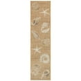 thumbnail image 1 of Liora Manne Carmel Shells Indoor Outdoor Area Rug Sand, 1 of 4