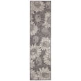 thumbnail image 1 of Liora Manne  Carmel Sunflower Field Indoor/Outdoor Rug Black 1'11" x 7'6" 8' Runner Kitchen,Entryway,Patio Black,Grey Rectangle,Runner, 1 of 7