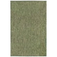 thumbnail image 1 of CARMEL Indoor/Outdoor Power Loomed Synthetic Blend Low Profile Area Rug - Transitional Stripe Global Colorful (Texture Stripe Green) (1'11" x 4'11"), 1 of 4