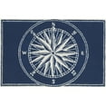 thumbnail image 1 of Liora Manne Compass Indoor Outdoor Area Rug Navy Hand Tufted 80% Polyester, 1 of 5