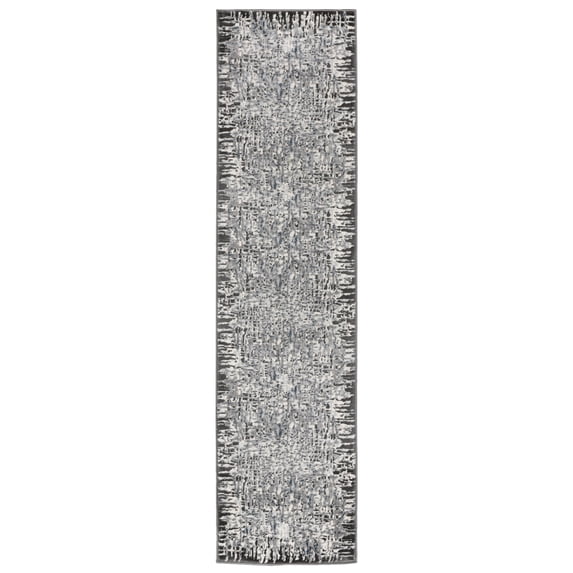 Liora Manne Contemporary 23"X7'6" Runner Rug In Grey Finish LHSR8270797