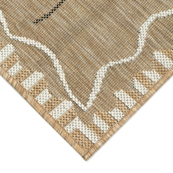 Liora Manne Dragonfly Area Rug Sand 100% Polypropylene Indoor Outdoor 5x7