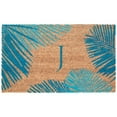 thumbnail image 1 of Liora Manne Dwell Palm Border Outdoor Mat Blue J, 1 of 2