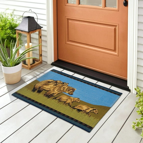 Liora Manne Esencia Bear Family Indoor/Outdoor Mat 2' x 2'10"