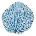 thumbnail image 1 of Liora Manne  Esencia Coral Fan Indoor/Outdoor Mat Aqua 3'3"x3'3" 3'3"x3'3" - Navy, 1 of 5