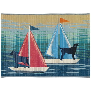 Liora Manne  Esencia See Spot Sail Indoor/Outdoor Mat 2'5" x 3'11"