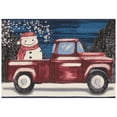 thumbnail image 1 of ESENCIA Indoor/Outdoor Power Loomed Latex Back Non Slip Mat - Transitional Whimsical Truck Colorful (Truck Load Of Cheer Midnight) (2' x 2'10"), 1 of 5