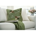 thumbnail image 1 of Liora Manne Frontporch Buzzy Bees Indoor Outdoor Decorative Pillow Green, 1 of 6