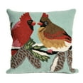 thumbnail image 1 of Liora Manne Frontporch Cardinals Indoor Outdoor Decorative Pillow Sky, 1 of 6